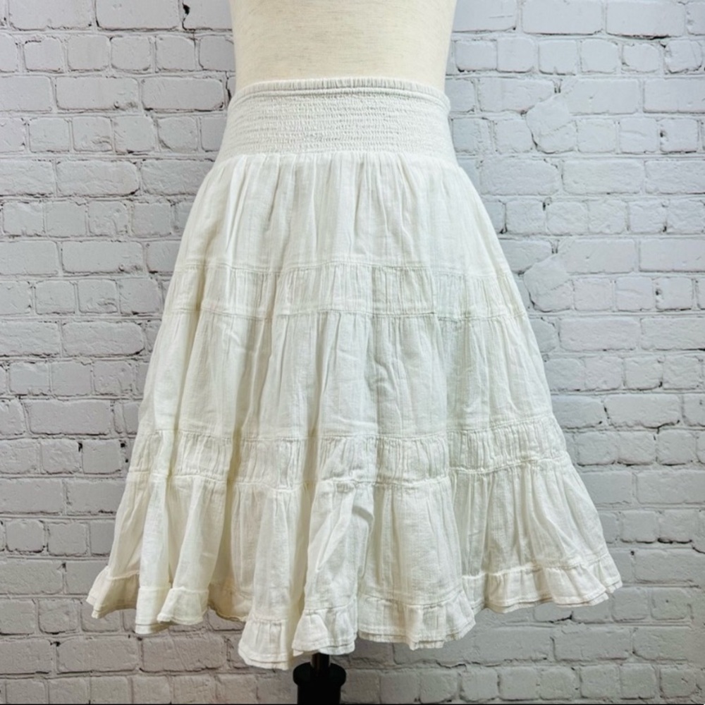 Anthropologie edme & esyllte Elastic Waist Layered Tiered
Gauze Skirt